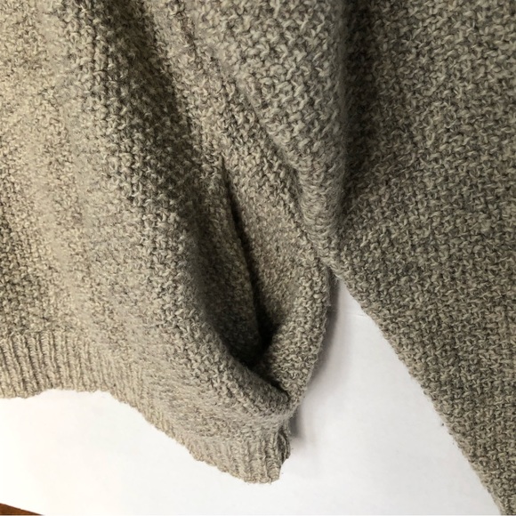 Vintage Alps Fine Apparel for Men Ragg wool quarter zip oatmeal sweater sz med - Picture 6 of 12